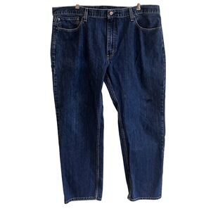 Levi's Men's 559 Blue Denim Jeans 42 x 32 Relaxed Straight Fit Medium Stone Wash